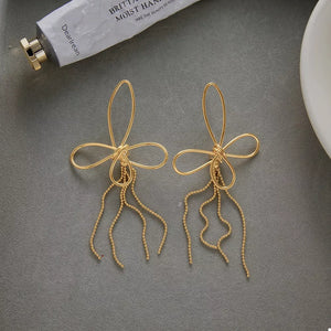 18K Gold-Plated, Stainless Steel Care instructions: Avoid wearing during exercis earrings in Gold with dangle silhouette