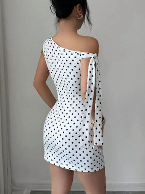 white mini dress with mini and pullover