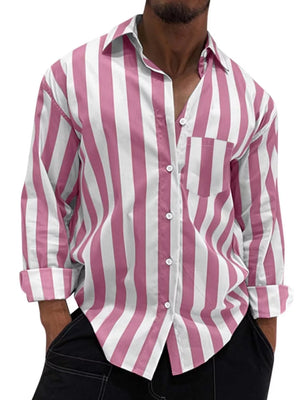 Men's Button Up Long Sleeve Shirt in Deep Teal