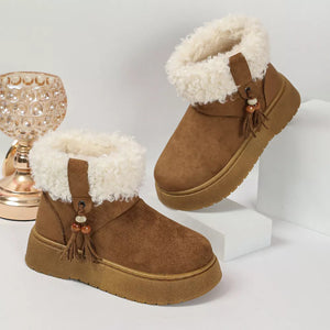 cozy boots in Camel with not applicable