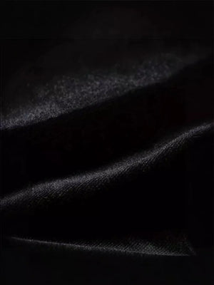 romantic maxi dress in Black with v-neck