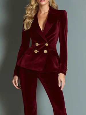 glam blazer in Navy Blue with notch lapel