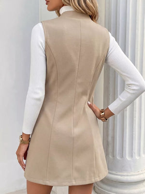 Elegant Button-down Vest Coat option 6