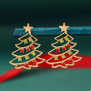 earrings in Style B with gold-plated and 1.6 inches