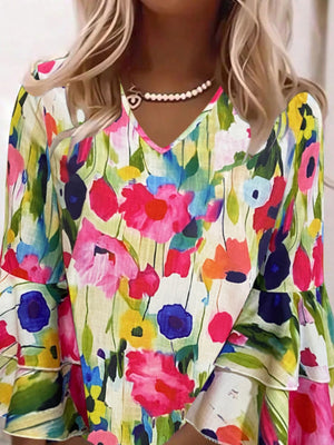 Multicolor mini dress with mini and pullover