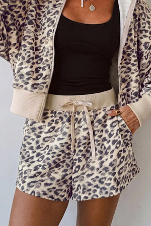 100% polyester Care instructions: Machine wash cold lounge set in Khaki with relaxed silhouette