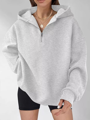 Red zip hoodie
