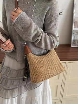 Woven Straw Crossbody Bag option 10