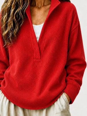 100% polyester Care instructions: Machine wash cold sweatshirt in Gray with relaxed silhouette
