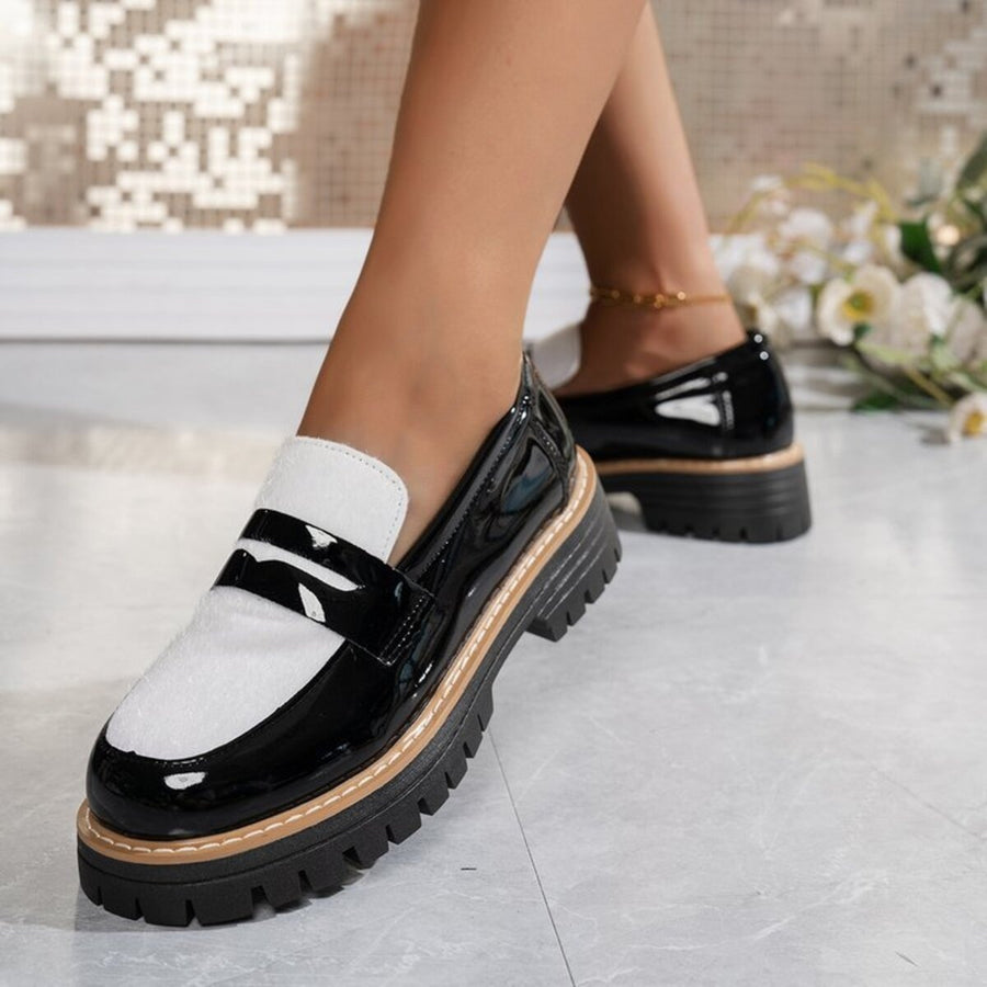 Black loafers