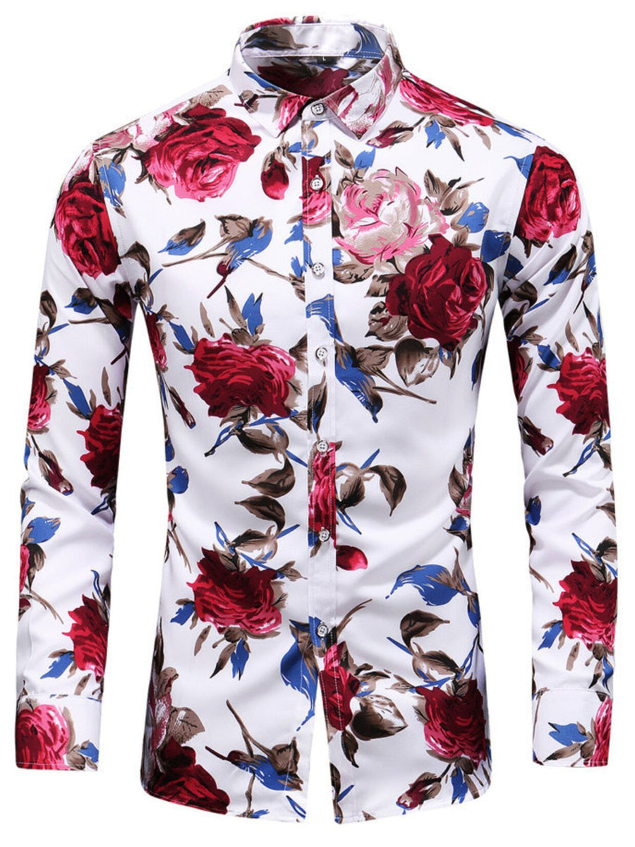 Black button-down shirt with hip-length and button-front