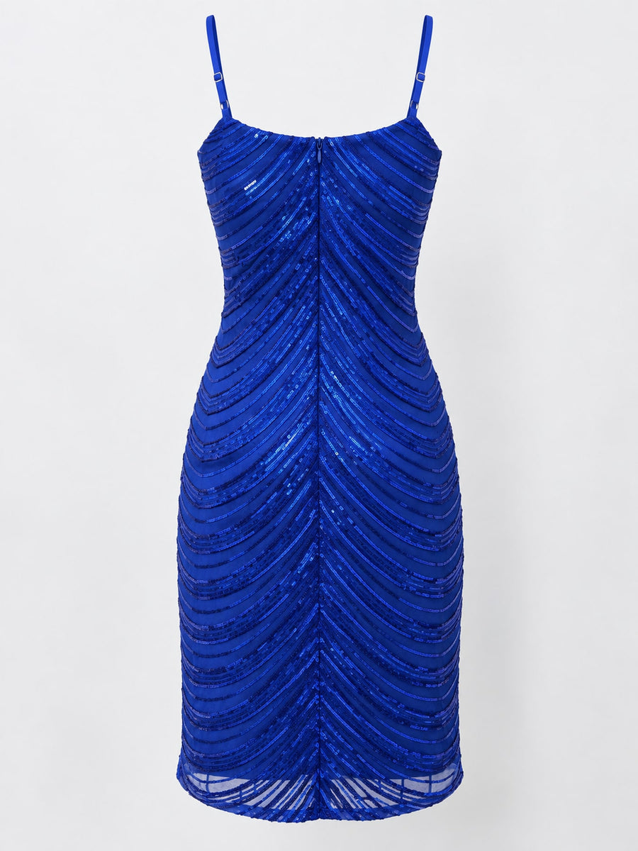 White bodycon bodycon dress with deep v-neck