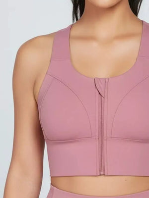 athleisure athletic tank in Black with scoop neck