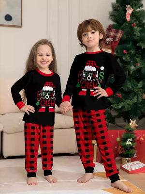 pajama set featuring plaid in Kid with 95% polyester, 5% spandex Care instructions: Machine wash cold texture