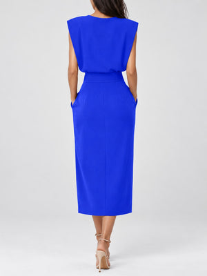 midi dress in Navy
