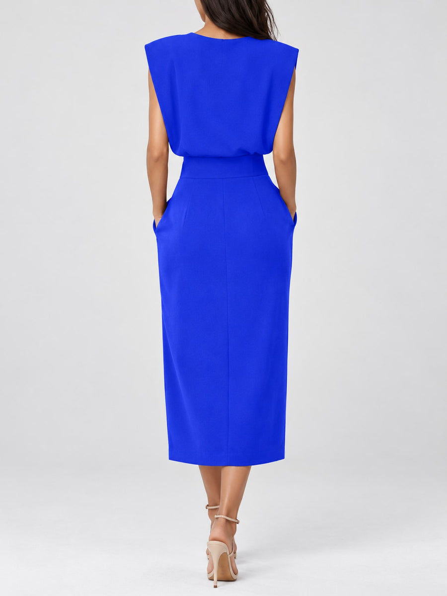 midi dress in Navy
