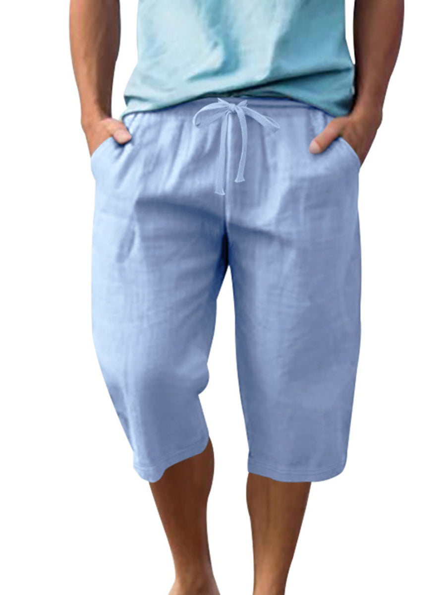 Sherbet Men's Casual Drawstring Bermuda Shorts Plus Size