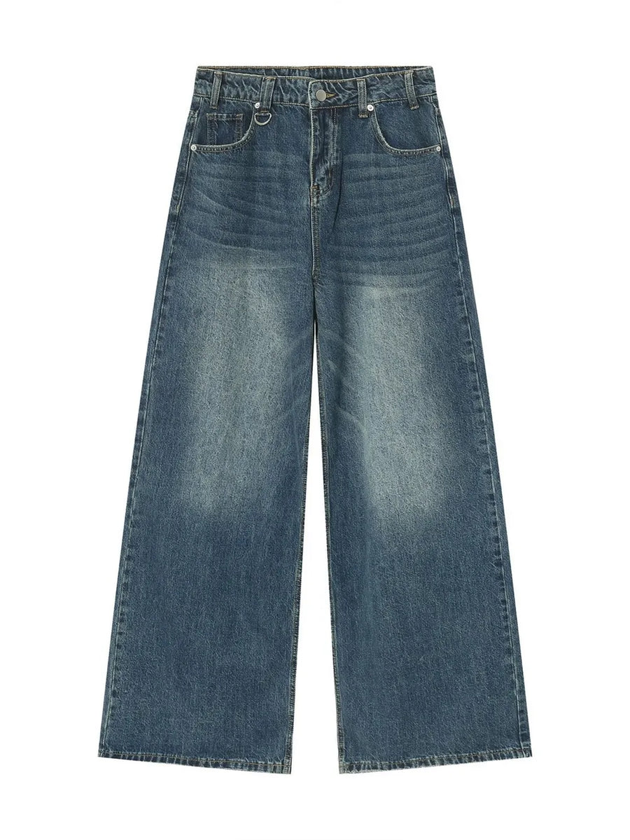 Gray Men S Full Size Vintage Wash Wide Leg