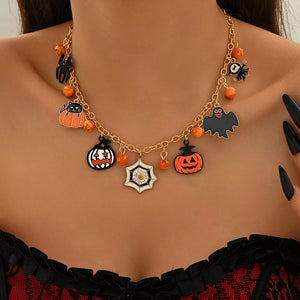 necklace in gold featuring charm details and not applicable fit