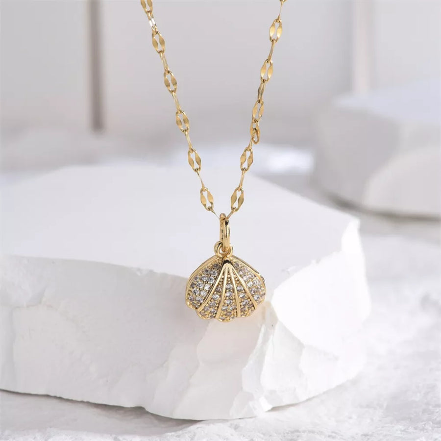 Synthetic Pearl,18K Gold-Plated,Titanium Steel,Zircon Care instructions: Avoid w necklace in white with not applicable