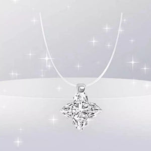 925 sterling silver,Moissanite Carat weight: 2ct Care instructions: Avoid wearin necklace in Silver with straight silhouette