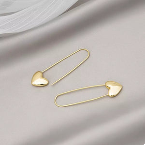 18K Gold-Plated,Zinc alloy Care instructions: Avoid wearing during exercise, as earrings in Gold with straight silhouette