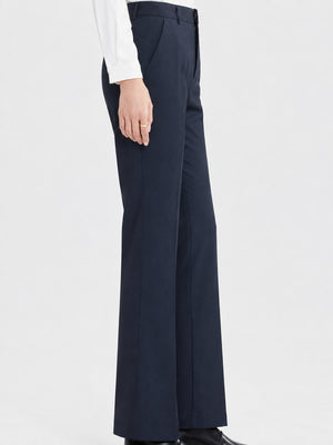 dress pants in Black with pocketed and full-length