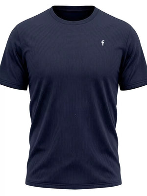 Men's Classic Fit Crew Neck T-shirt Plus Size in Black, view 11