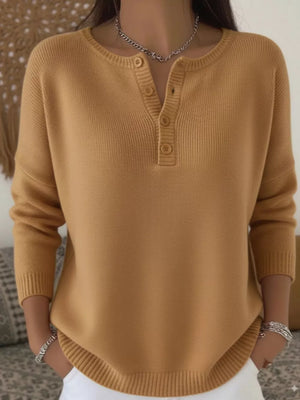 Khaki pullover sweater