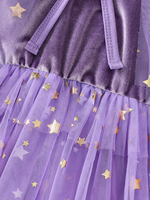 Light Purple dress with knee-length and pullover