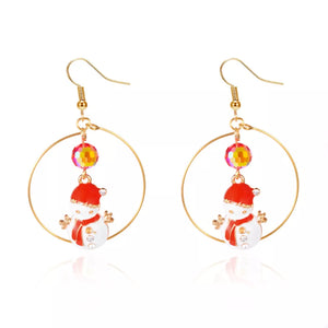 earrings featuring novelty in red with 18K Gold-Plated, Alloy, Resin, Polymer clay Care instructions: Avoid wearing dur