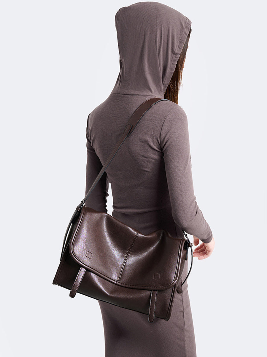Brown messenger bag