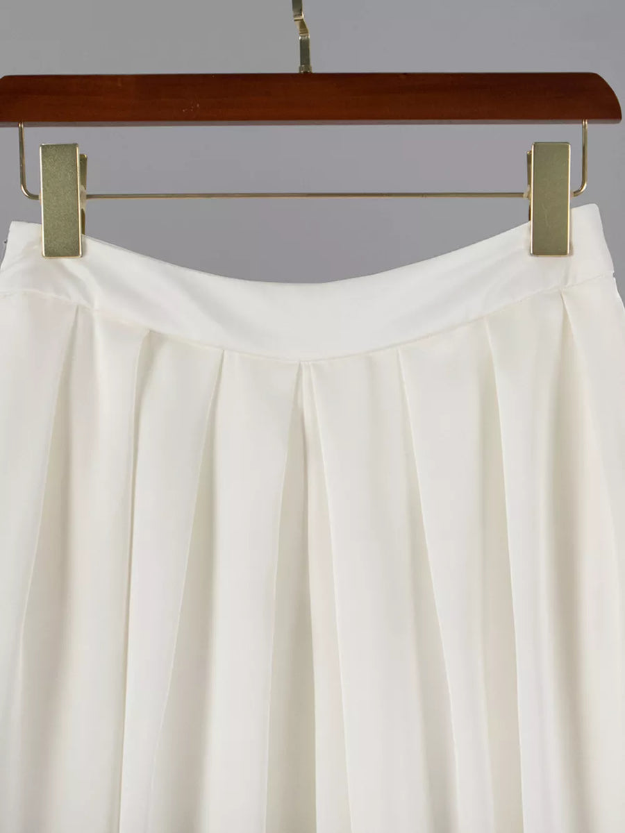 ivory wide-leg pants