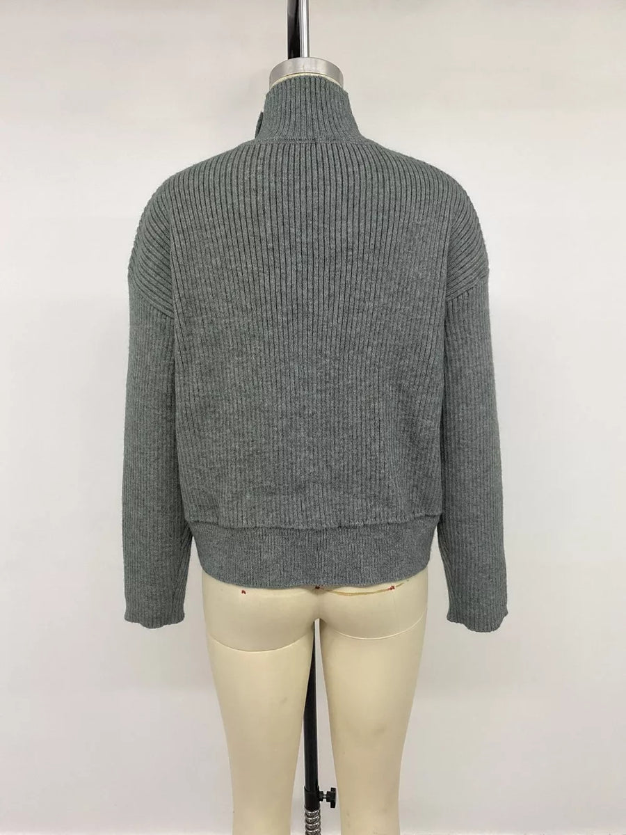 cardigan in Dark Gray