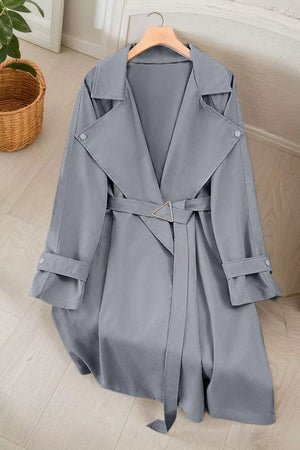 trench coat in Dark Gray
