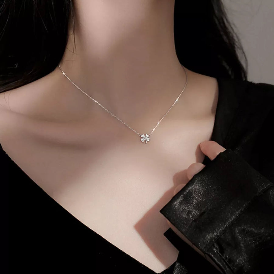925 sterling silver,Zircon Care instructions: Avoid wearing during exercise, as necklace in Silver with delicate silhouette