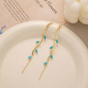 18K Gold-Plated,Resin,Copper Care instructions: Avoid wearing during exercise, a earrings in Sky Blue with elongated