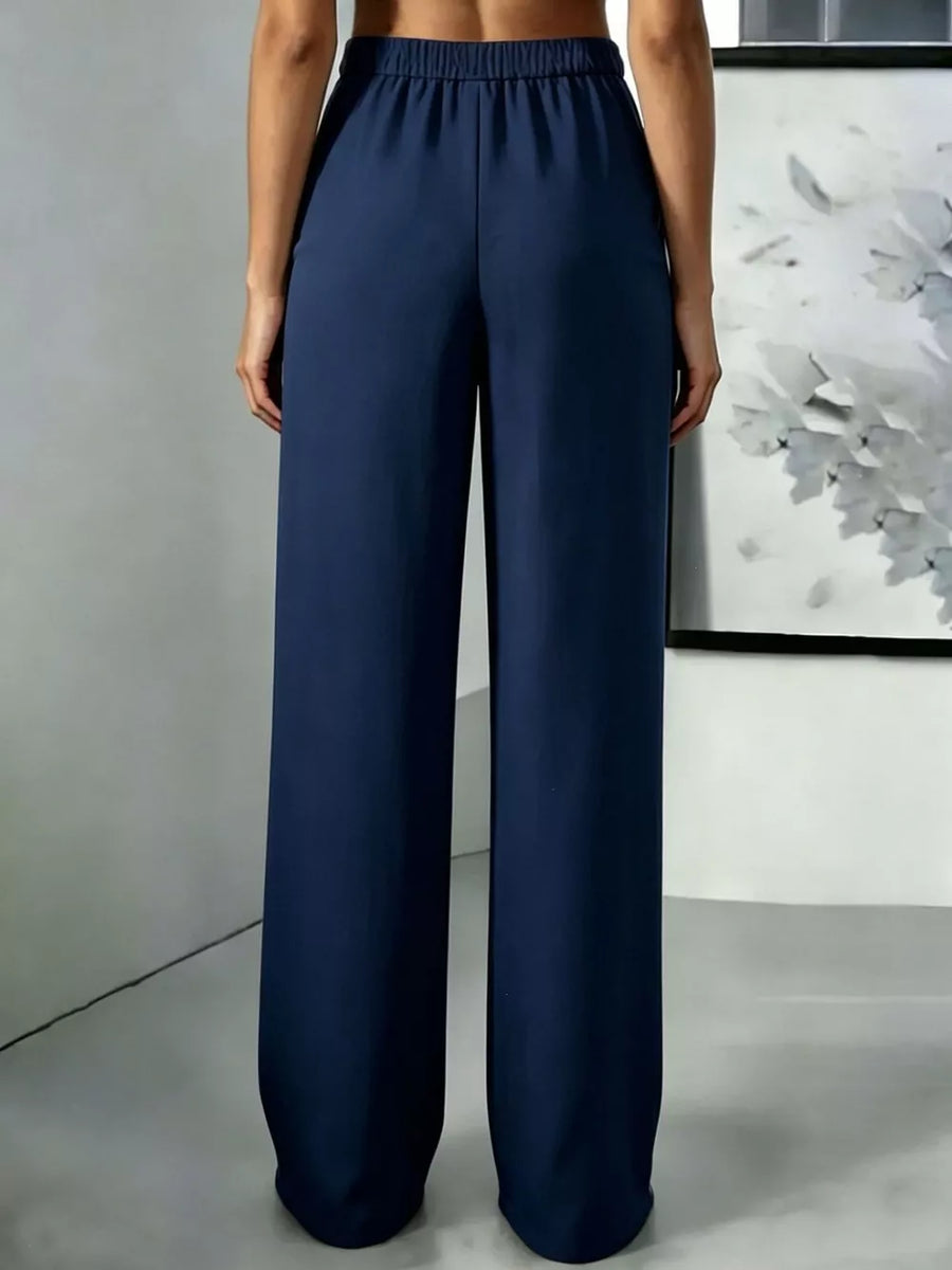wide-leg pants in Yellow