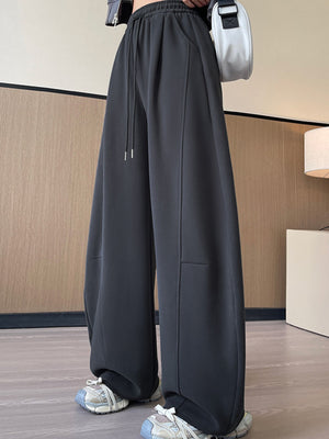 sweatpants in White-Spring And Fall-Tall with seam detail and full-length