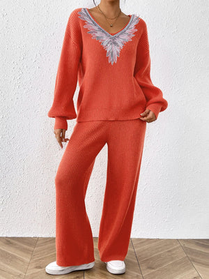 camel sweater set