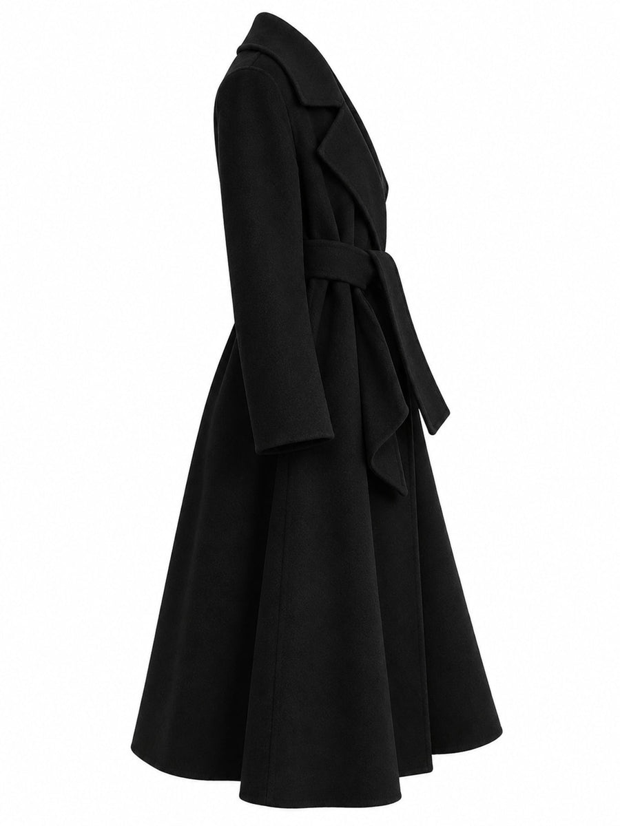 Wool 100% Care instructions: Dry clean only wool coat in Brick Red with A-line silhouette