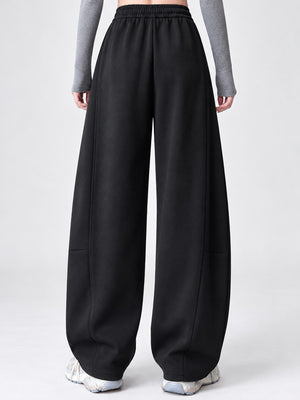 Black-Spring And Fall-Tall sweatpants