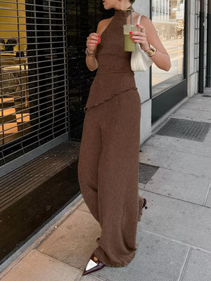 Two-Piece Sets in Brown