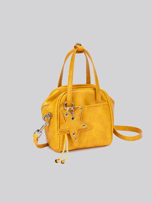 crossbody bag in mustard yellow