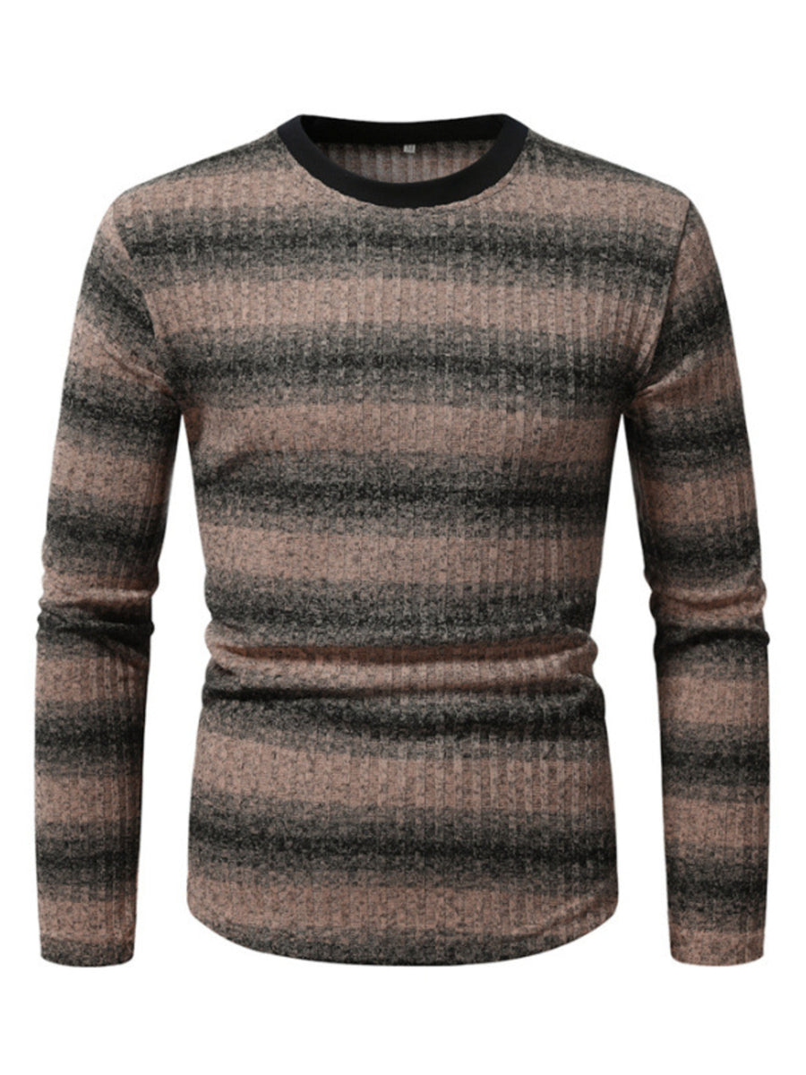 t-shirt in Gray with striped and stretch