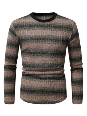 t-shirt in Gray with striped and stretch
