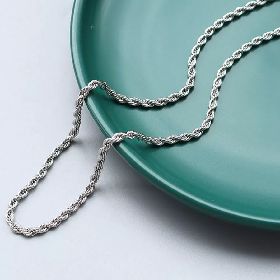gold necklace with princess length and lobster clasp