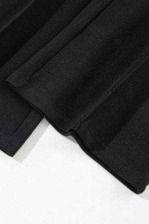 sweatshirt and sweatpants set in black with collared and long sleeve