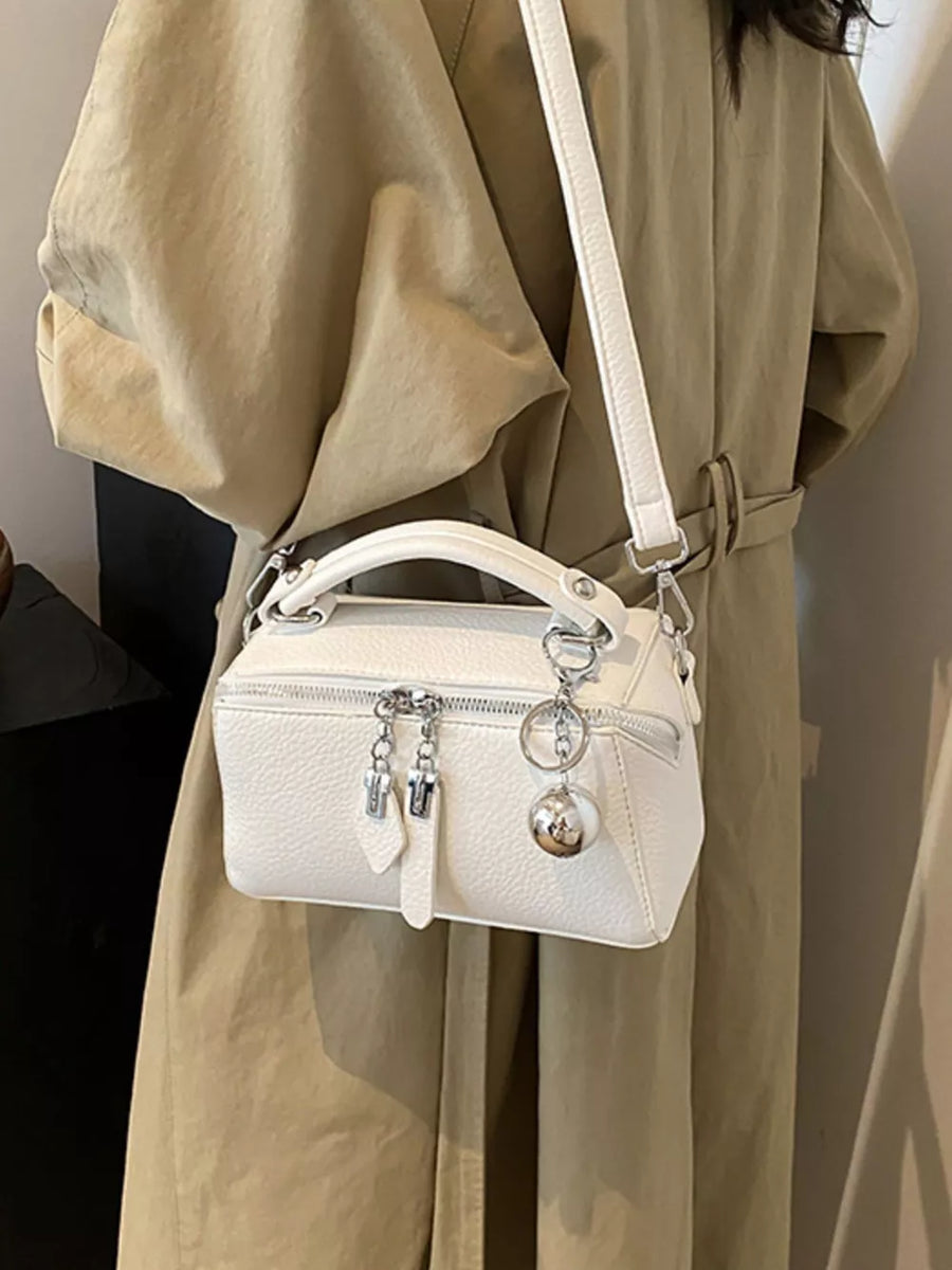 Textured Mini Pu Leather Handbag option 7