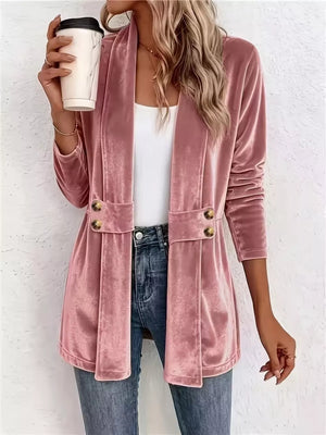 Dark Brown cardigan with not lined and long sleeve
